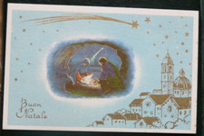 40A LOTTO DI 7 CARTOLINE BUON NATALE CON SOGGETTO  RELIGIOSO DA UNICA SERIE