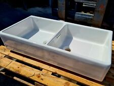 Lavello cucina 2 vasche in Porcellana DESIGN VINTAGE