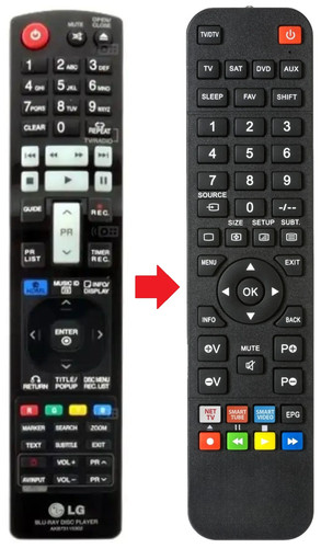 Telecomando adatto per - , lg