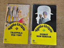 POIROT SI ANNOIA / TRAPPOLA PER TOPI - LOTTO 2 LIBRI AGATHA CHRISTIE - Mondadori