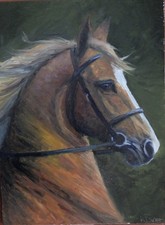 Dipinto olio palomino