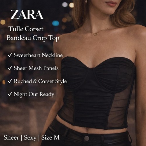 Zara corsetto tulle - zara, fascia