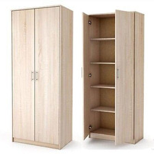 Armadio multiuso comò guardaroba contenitore Sonoma alto 180 cm