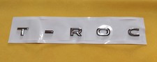 STEMMA TARGHETTA SCRITTA LOGO FREGIO T-ROC T ROC PRIMA SERIE 1° SERIE CROMATO