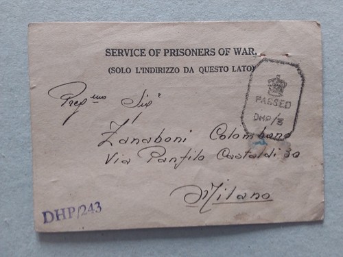 1945 cartolina prigioniero - cartolina,