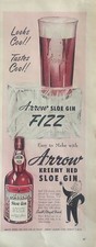 1950 Arrow Sloe Gin vintage