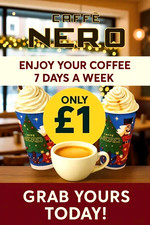 1 x Caffè Nero Codice Caffè Qualsiasi Misura Bevanda £1 Ciascuno - Leggi Descrizione