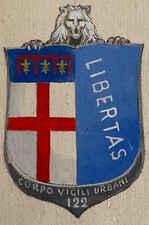 BOLOGNA VIGILI URBANI 1948 BOZZETTO LORIOLI PER DISTINTIVO APPROVATO DAL COMUNE