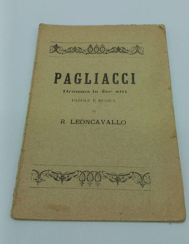 Libretto musicale pagliacci - libretto,