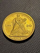 moneta oro regno  20 lire aratrice 1912 q FDC rara per collezione o investimento