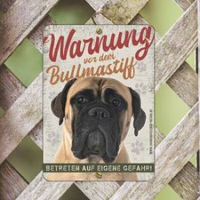 Cartello Bullmastiff 15x21cm |