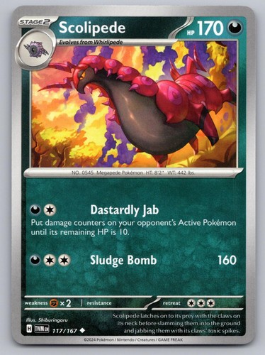 Scolipede 117 167 pokemon - 117/167,