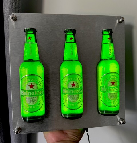 Heineken advertising lamp bar - advertising,