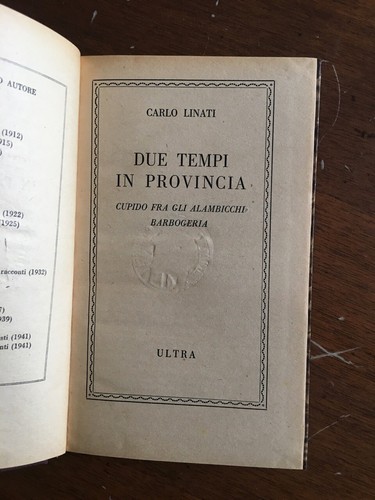 Carlo linati due tempi - linati,