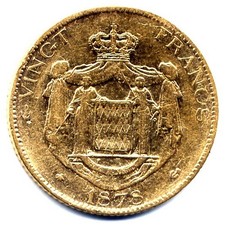 Monaco Charles III 20 francs
