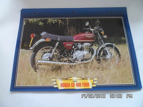 Carte fiche moto - fiche, cb