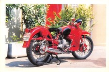 AL1-125) CARTOLINA MOTO GUZZI FALCONE POLIZIA DI STATO 