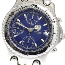 Orologio Uomo Automatico TAG HEUER S/el CG2111-R0 Cronografo Data Quadrante Navy_919331