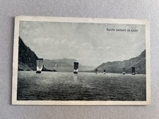 m) Cartolina formato piccolo Lecco lago Barche 