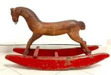 CAVALLO A DONDOLO - ANNI 20 ORIGINALE LEGNO OTTIME CONDIZIONI ANTICO GIOCATTOLO