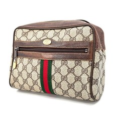 Pochette pochette vintage Gucci linea Sherry PVC pelle pochette GG autentica