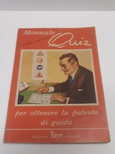 Manuale QUIZ PATENTE 1967 Vintage per ottenere la patente di guida 3a Ed. MAYER