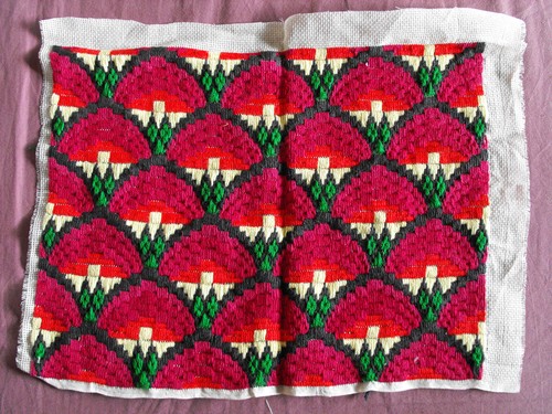 Arazzo vintage ricamato mano - vintage,