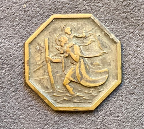 Vintage medaglia ottagonale - vintage,