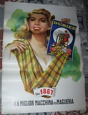 R@RIT@' Poster DUBIED ,vintage ORIGINALE  anni '50 ,GUSMAROLI ILLUSTRATORE,BELLO
