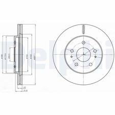 2 dischi freno Delphi BG4326