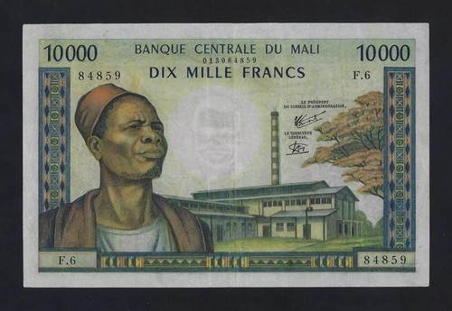 Mali 10000 000 franchi 1970 - mali,