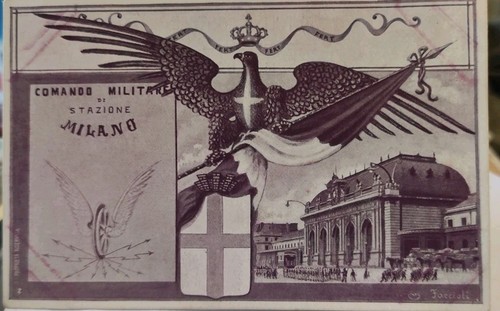 Ww1 cartolina comando - comando, militare