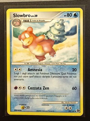 Carta pokemon slowbro liv - carta, liv.39