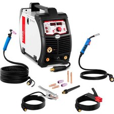 Saldatrice Multiprocesso Combinata Digitale MIG/MAG TIG E-Hand MMA FCAW 200 A