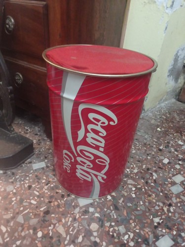 Bidone sgabello coca cola - coca,