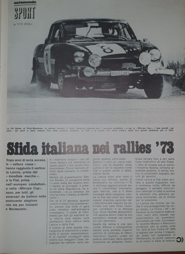 Fiat 124 spider rallye - spider,