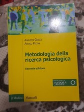 9788815265685 PEDON METODOLOGIA DELLA RICERCA PSICOLOGICA MULINO SECONDA EDIZION