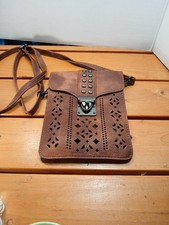 Borsa a tracolla Minicat con blocco RFID realizzata in pelle vegan