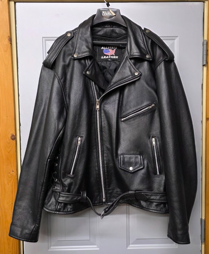 Giacca moto pelle - nera, pesante