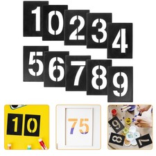  10 Pcs Stencil Numerici