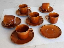 SET 6 TAZZE CON PIATTINI IN