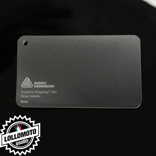 Grey gloss metallic pellicola - metallic,