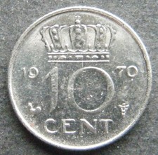 Olanda, 10 centesimi 1970