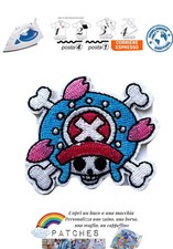 One Piece patch bandiera pirati Chopper toppa termoadesiva iron on skull manga