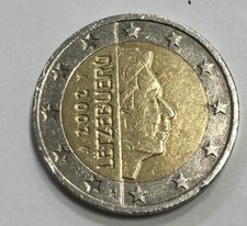 Letzebuerg LËTZEBUERG  moneta rara 2 euro Lussemburgo rare 2002