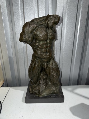 Statua scultura bronzo firmata