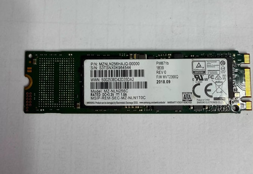 Samsung pm871b 256gb - 256gb, m.2