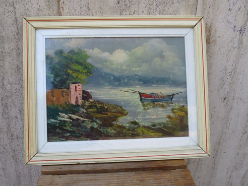 Vecchio quadro dipinto - vecchio, in