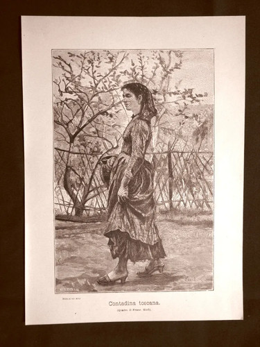 Una contadina toscana quadro - una,