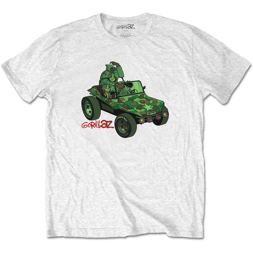 Shirt gorillaz verde geep - t,
